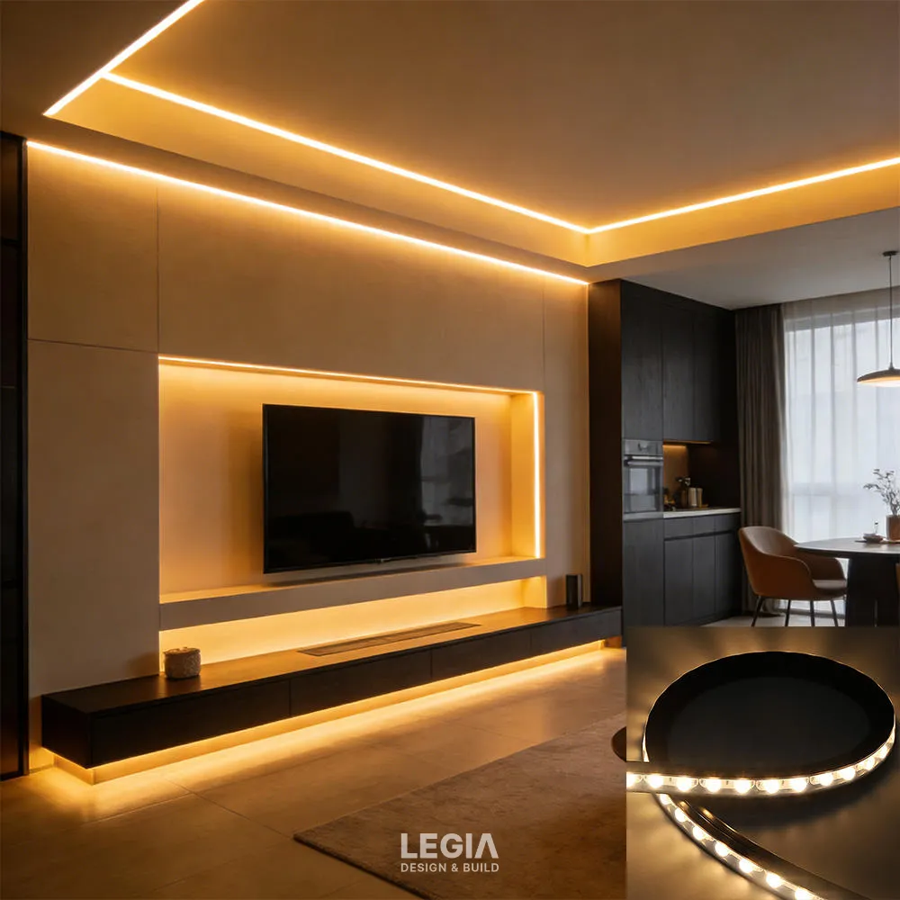 LEGIA DESIGN & BUILD | Cách bố trí ánh sáng